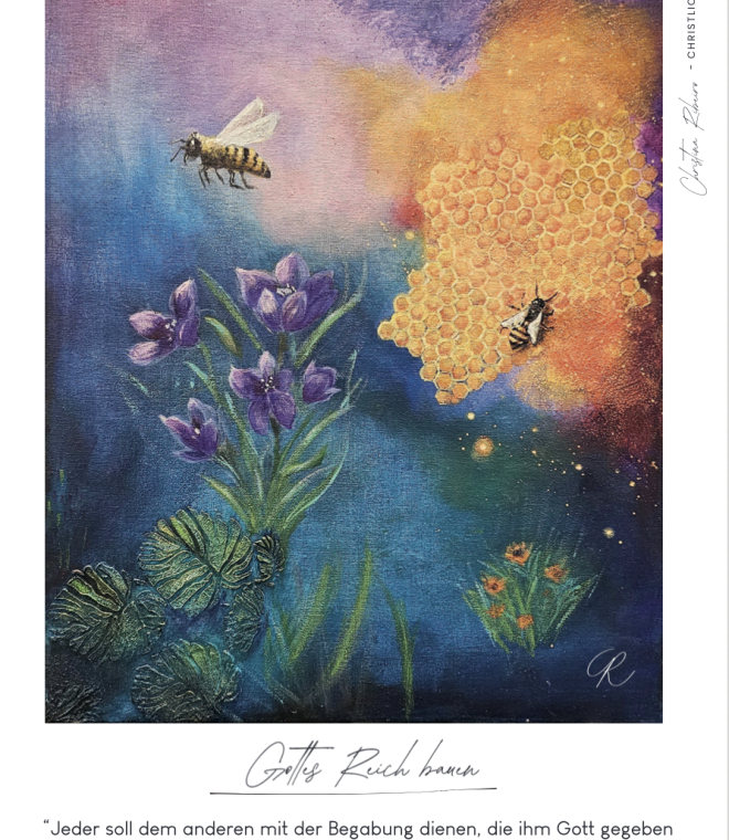 Kunstdruck "Bees"